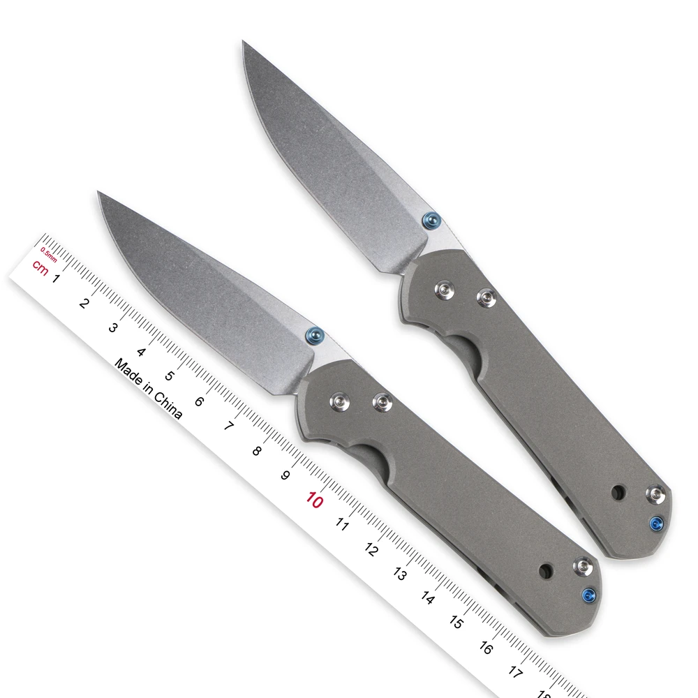 

Kanedeiia Small Sebenza 21 folding knife (2.94") D2 blade titanium handle utility camping hunting tool survival pocket knives