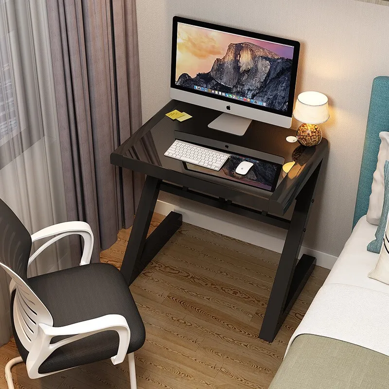 

Toughened Glass Computer Desktop, Desktop, Home Desk, Simple Study Desk, Bedroom