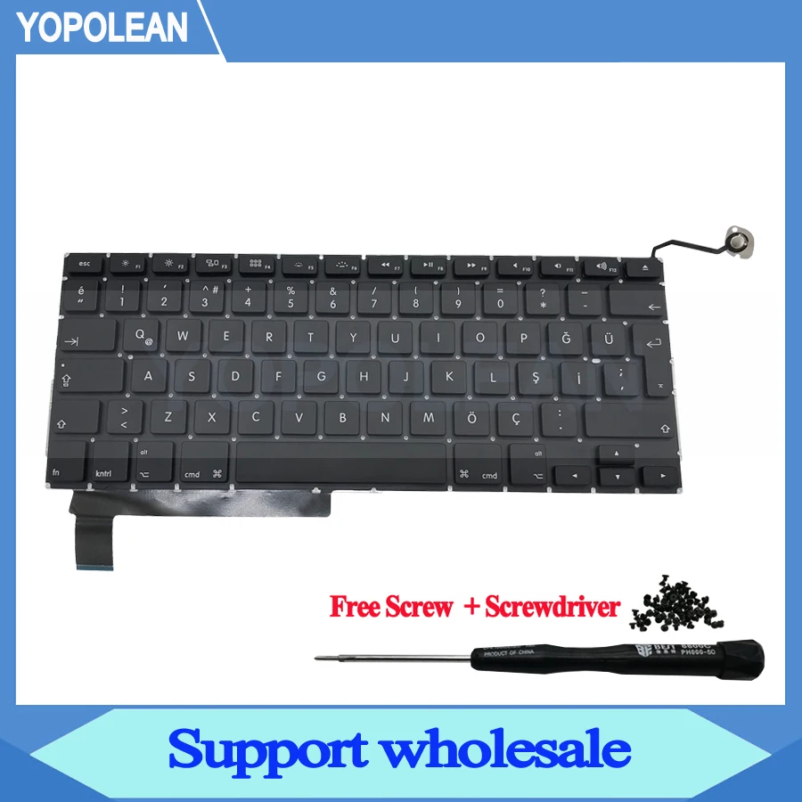 Новая турецкая Клавиатура для Macbook Pro Unibody 15 дюймов A1286 2009 2010 2011 2012 лет|Клавиатуры