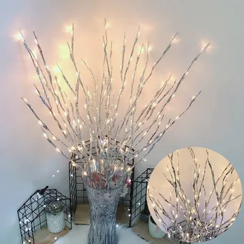 20LED Simulatie Boomtak Licht String Kerst Decoraties Voor Huis Kerstboom Decoraties Nieuwe Jaar Party Decor