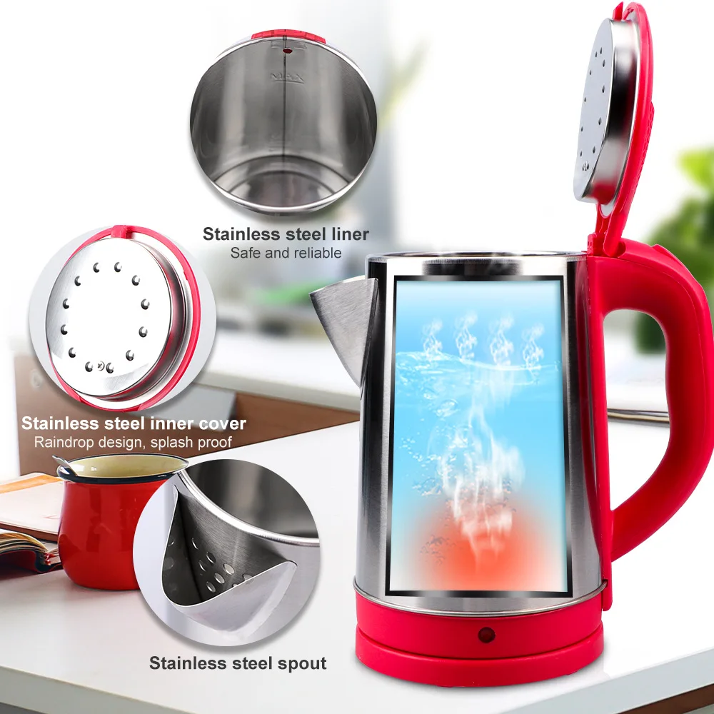 2021 New Household Large-Capacity 2l Stainless Steel Inner Electric Kettle