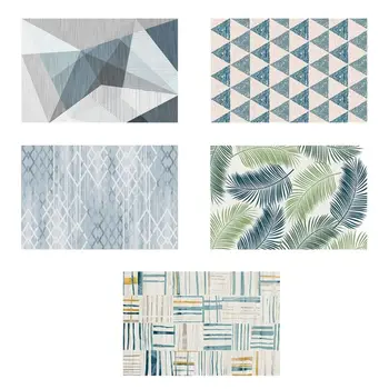 

Nordic Style Modern Area Rugs Geometric Triangle Printed Floor Carpet Anti-Slip Door Mat Rectangular Living Room Bedroom Decorat