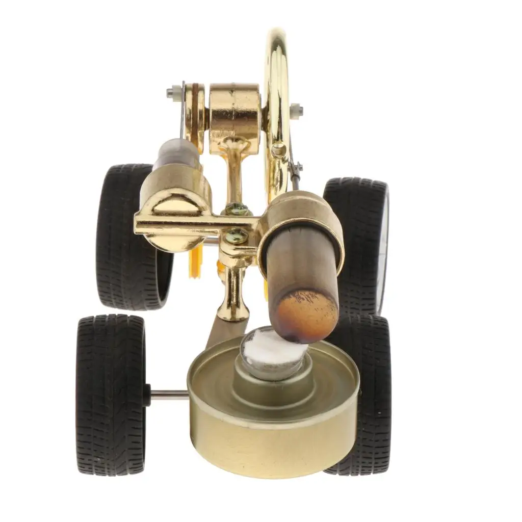 Classic Stirling Car Engine Model Vehicle Kit Making Heat Physics Toy Gifts