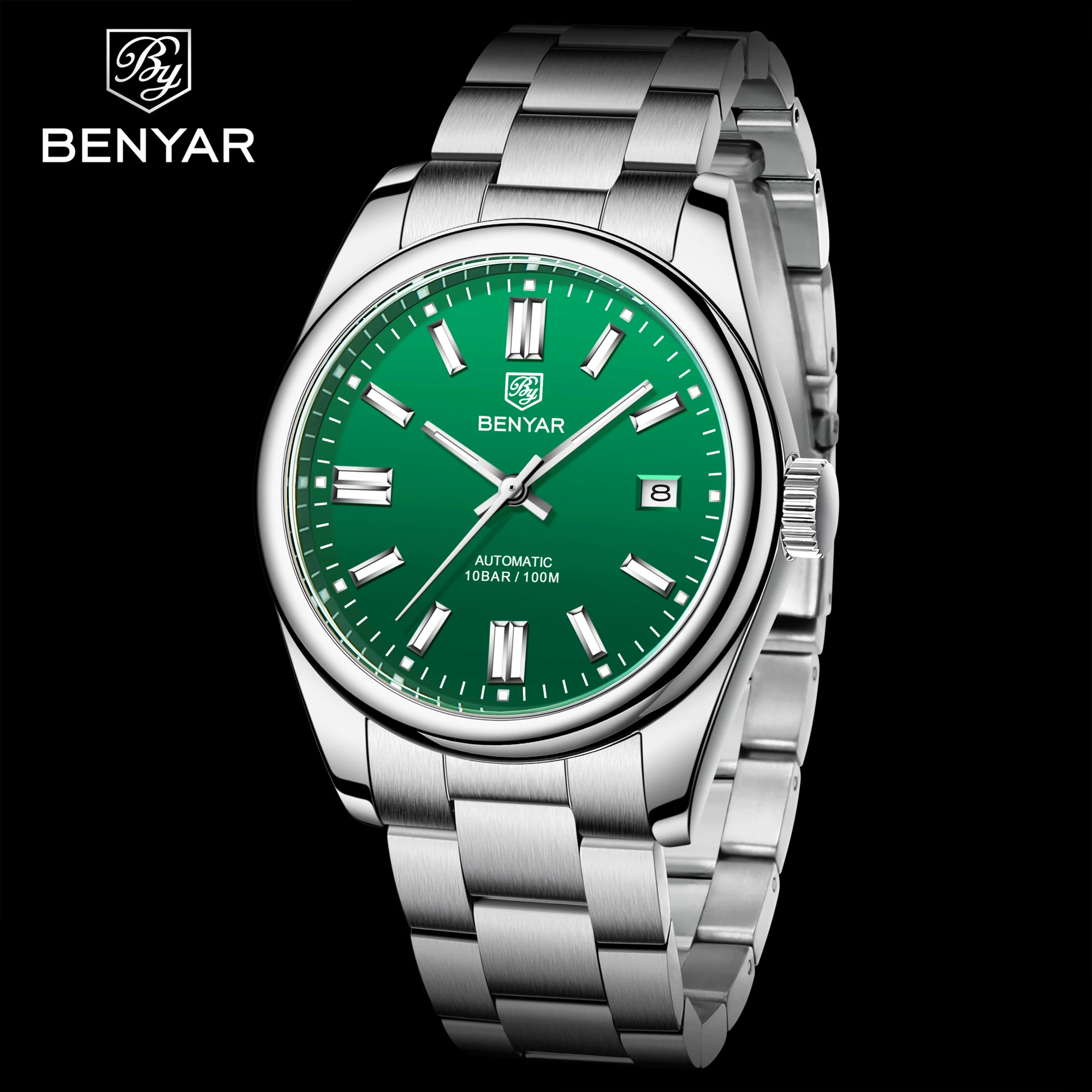 2021 New BENYAR 39MM Men's Watches Mechancial Watch Men Luxury Automatic watch for men Stainless steel Waterproof Clock Man 