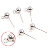 30pcs/Lot 3/4/5/6mm 316 Stainless Steel Pin Findings Stud Earring Basic Pins Stoppers Connector For DIY Jewelry Making Supplies ► Photo 3/6