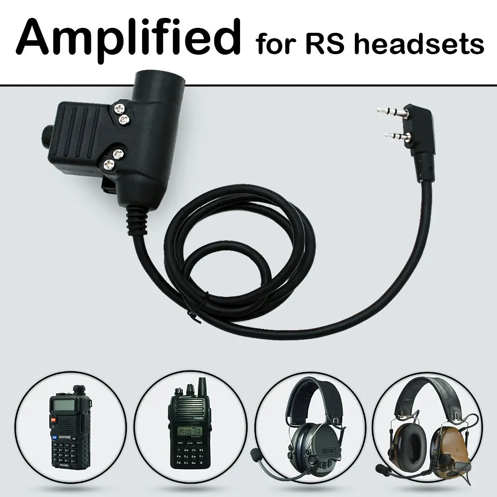 

Replacement U94 PTT AMPLIFIED version Audio Part for REAL STEAL RS headset