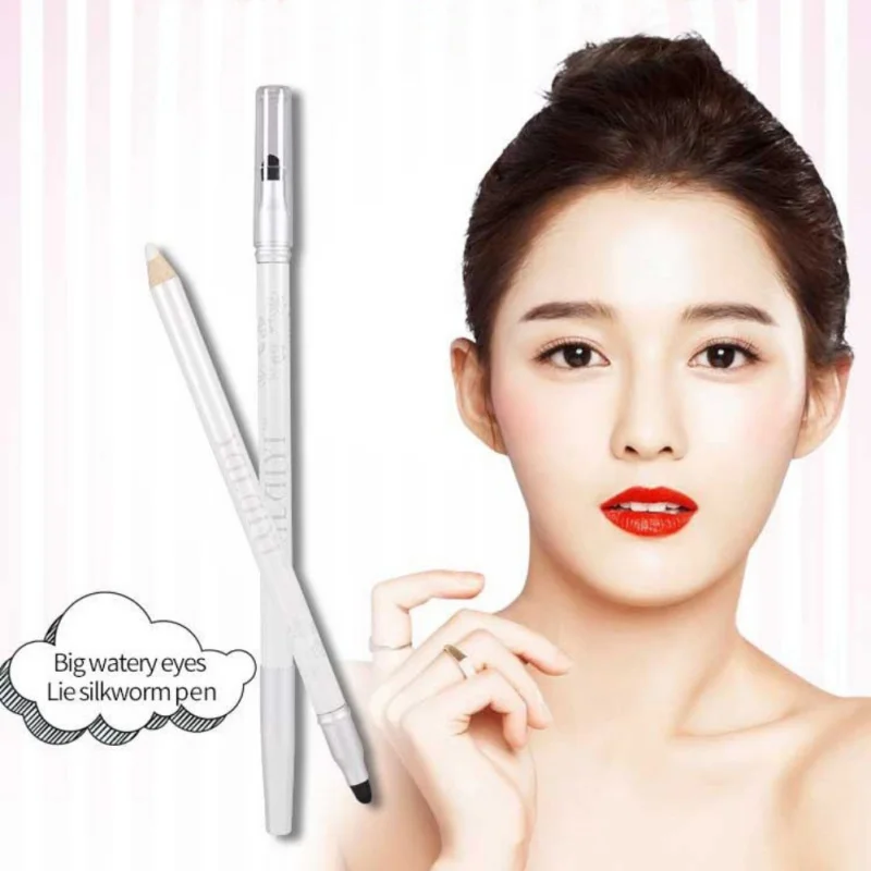 

Double Eyeshadow Pencil Pearl White Waterproof Eyeshadow Pen Eye Shadow Pencil Makeup Cosmetics Tools High Light Lasting
