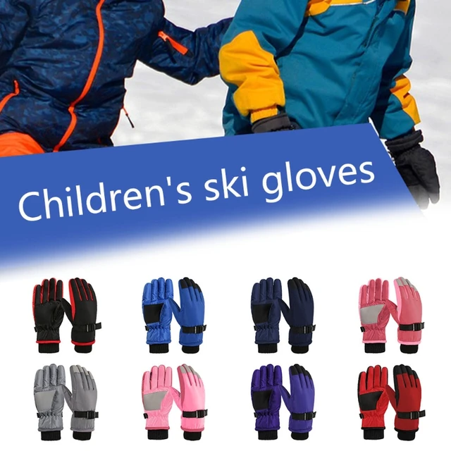 Gants de ski enfants avec sangle réglable