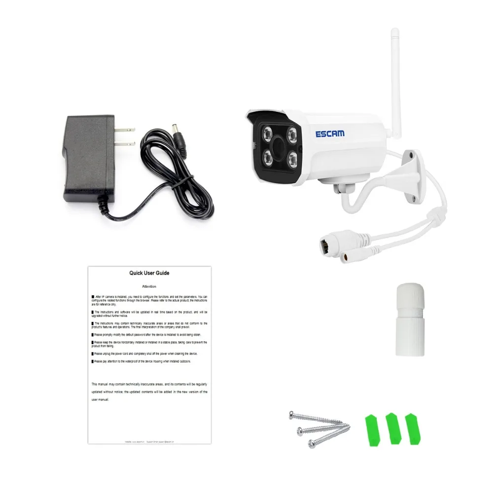 ESCAM кирпич QD900 wifi 1080P P2P облачная ИК Водонепроницаемая ip-камера безопасности