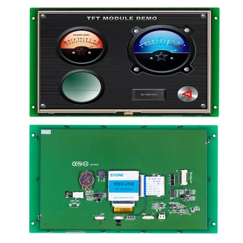 10.1 TFT LCD Module STI101WT-01 with Touch Panel + Controller Board + Software Support Any Microcontroller vga av tft lcd board support ej080na 05a with touch panel