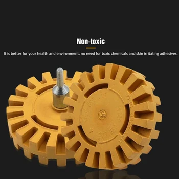 

High quality 1pcs Pneumatic Degumming Wheel Rubber Grinding Tire Polishing Wheel Tool Antiquing Wood Furniture Stone