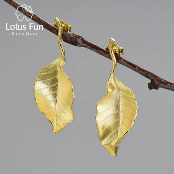 Elegant Autumn Large Leaves Stud Earrings