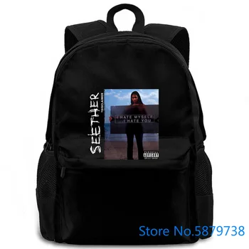 

New Seether Disclaimer Rock Band Black To Hip Hop women men backpack laptop travel school adult student
