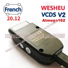 2021 wesheu vcds v2 super com 21.3 hex com 20.12 interface para vw audi skoda seat vag 20.4 inglês francês atmega162 diagnósticos