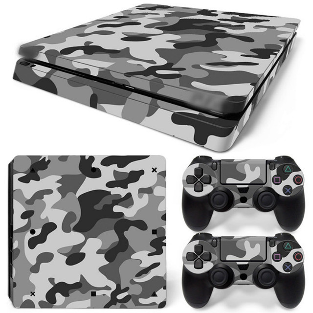 For PS4 Slim Skin Sticker For PlayStation 4 Console and Controllers For PS4 Slim Gamepad Controller Sticker Decal