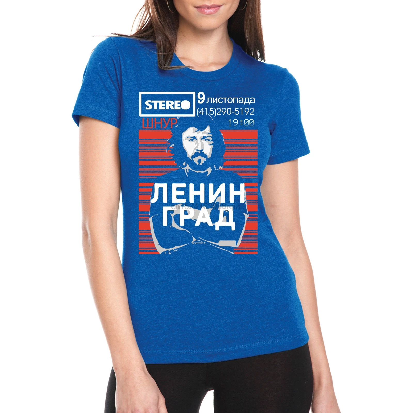 Ленинградская футболка России Украины Беларуси агитационных Shnur музыка круглый