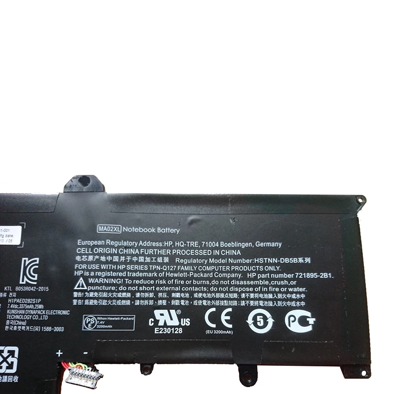 GZSM Аккумулятор для ноутбука MA02XL для hp Slatebook 10-h000sa Аккумулятор для ноутбука MA02XL HSTNN-IB5B HSTNN-DB5B MA02025XL зарядное устройство для ноутбука