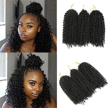 

Crochet Braids kinky Twist Hair 8 inches Curly Crochet Hair Crochet Braids Hair Ombre Synthetic Hair Extensions