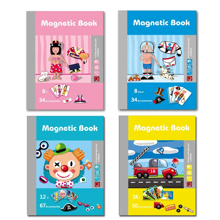 Figura dos Desenhos Animados para Crianças Desenvolvimento da Primeira Puzzle Brinquedos Magnéticos Veículo Circo Prancheta Educacional Toy 3d - 11 Cheap Academia de bebê