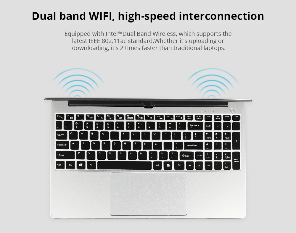 VORKE Notebook 15 4G Laptop Intel Core i7-4500U 15.6'' Screen 19201080 Windows 10 8GB DDR3 256GB SSD (7)