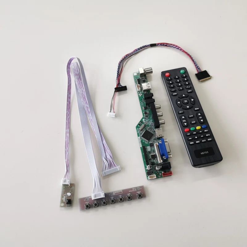 Для LP101WSA-TLA1/TLB1 10," HDMI VGA USB AV RF панель ноутбука 1024*600 TV56 дисплей Контроллер привод карты WLED LVDS 40Pin DIY kit