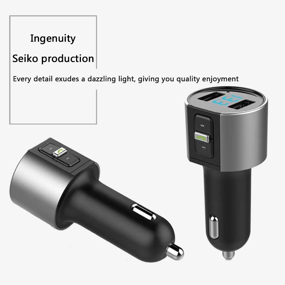 Автомобильное USB зарядное устройство fm-передатчик Bluetooth Handsfree USB 3.4A Зажигалка Разъем U диск воспроизведение музыки двойной USB MP3 зарядное устройство