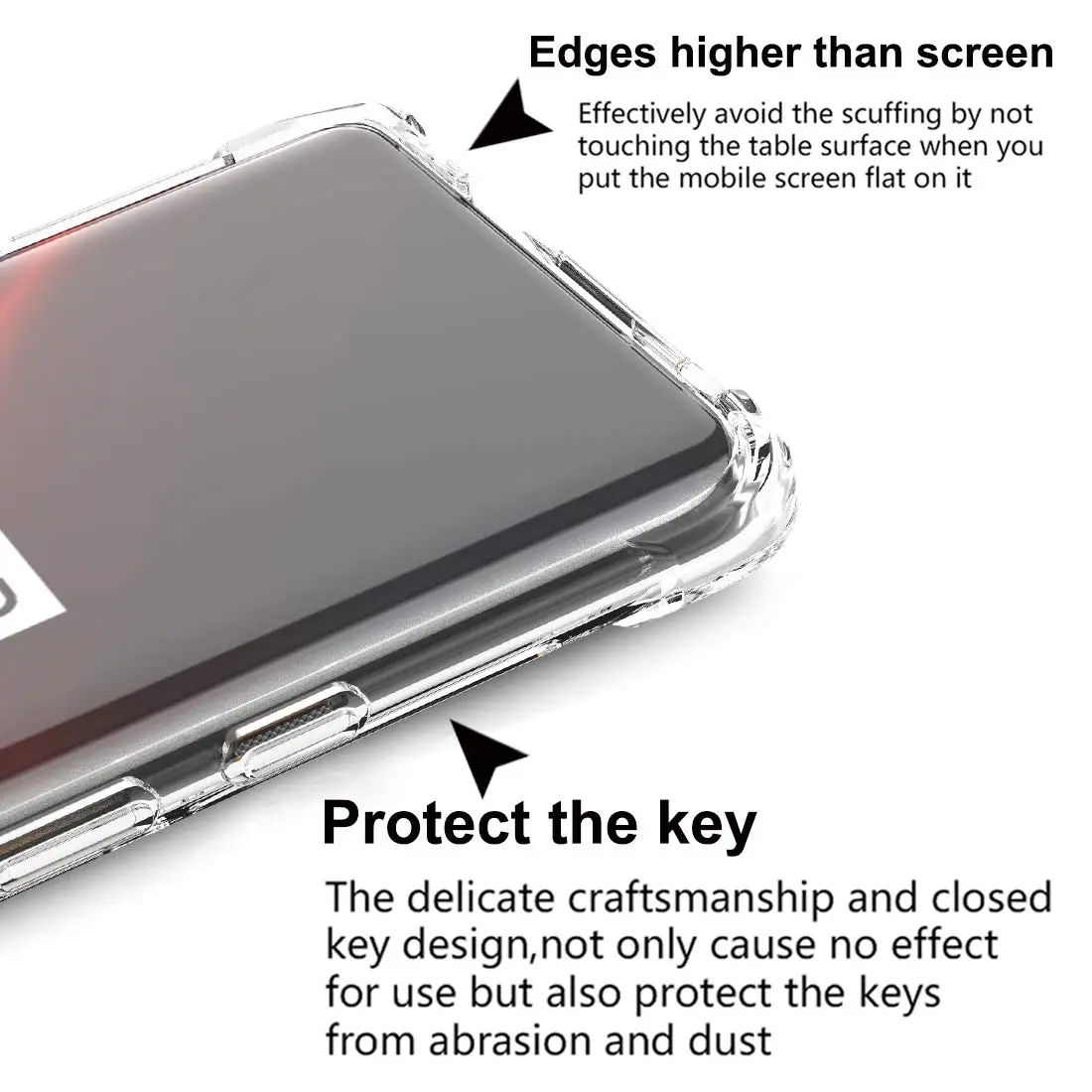 For OnePlus Nord 8T + 5G 8 Pro 7 6T 5T TPU Cases Soft Transparent Crystal Phone Cover For OnePlus 7T Pro Anti Drop Slim tpu Case