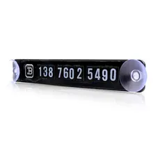 Samochód Luminous tymczasowa karta parkingowa Car Styling wizytówka z numerem telefonu powiadomienie o samochodzie lampka nocna karta Sucker Plate 14.3*2.1cm