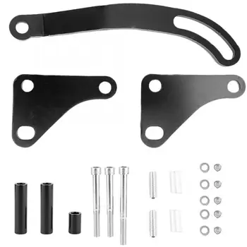 

Alloy Black Steel Power Steering Pump Mounting Bracket for SB Chevy Engines 283 305 327 350 383 400