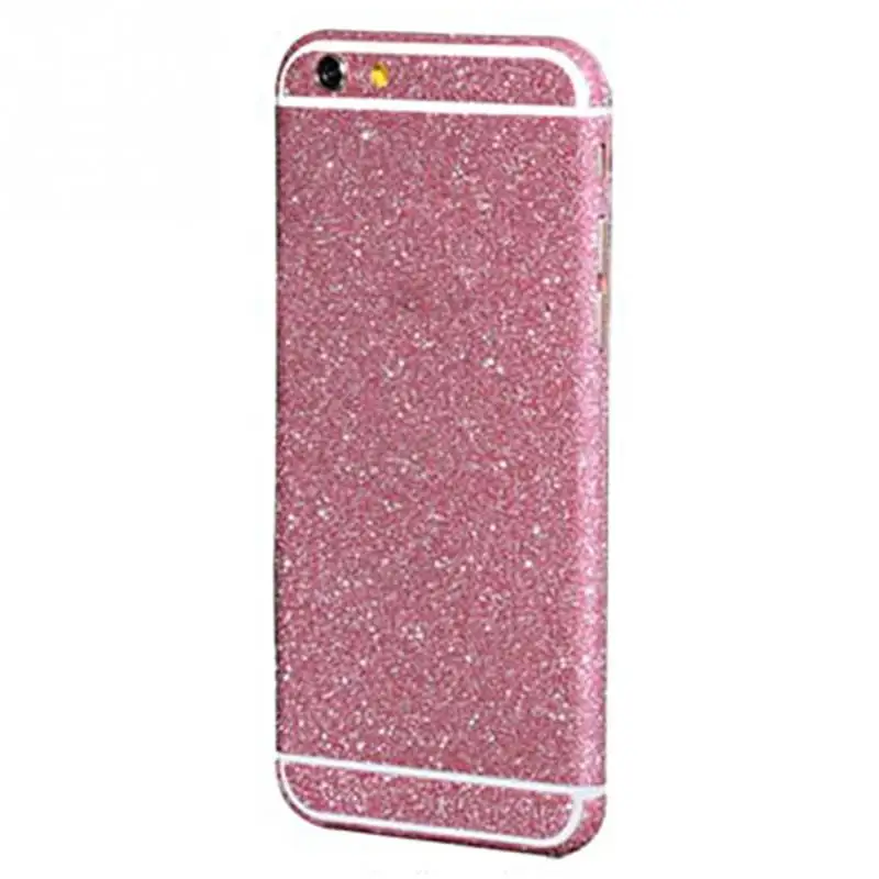 Light Pink Блестящая блестящая кристальная Бриллиантовая пленка для всего тела клейкая пленка наклейка для IPhone 6 4,7/5,5 дюймов ПВХ Высокое качество для дропшиппинг - Цвет: Light Pink