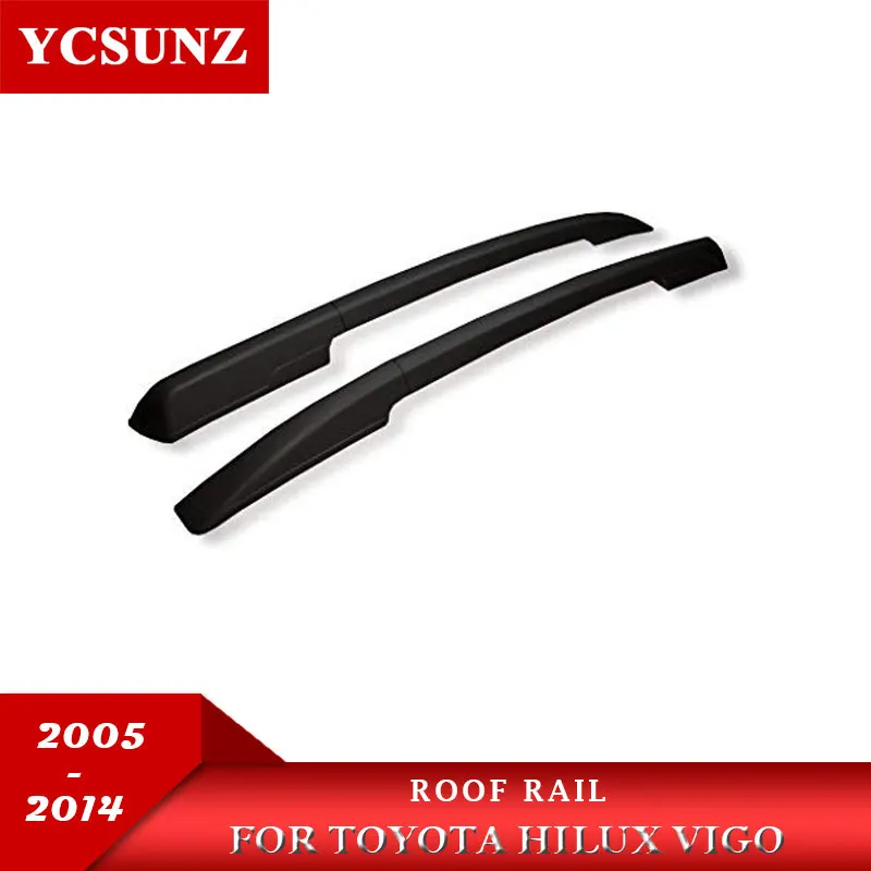 Рейлинги Rack Перевозчик бары бокового рельса для toyota hilux vigo 2005 2006 2007 2008 2009 2010 2011 2012 2013 двойной кабины