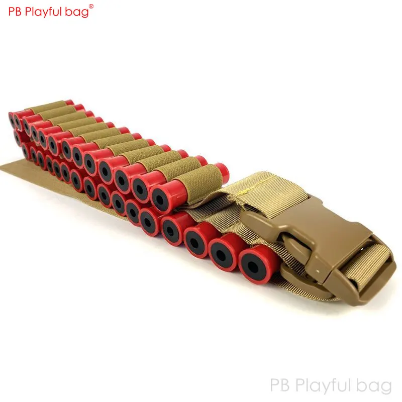 Playful bag XM1014 30-hole soft bullet belt Outdoor CS equipment Soft bullet blaster accessory UDL XM1014 toys parts QI25 5