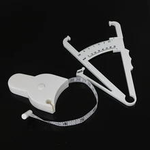 2 Pçs/set Crossfit Tester Perda de Gordura Corporal Calculadora de Gordura Corporal de Dobras Da Pele de Fitness Caliper Medição Clipe Fino Gráfico Equipamentos de Ginástica