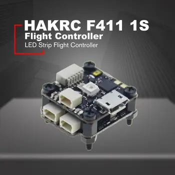 

HAKRC F411 1S Flytower Flight Controller Integrated OSD 4 in 1 BLHeli 10A ESC LED Strip For FPV RC Drone