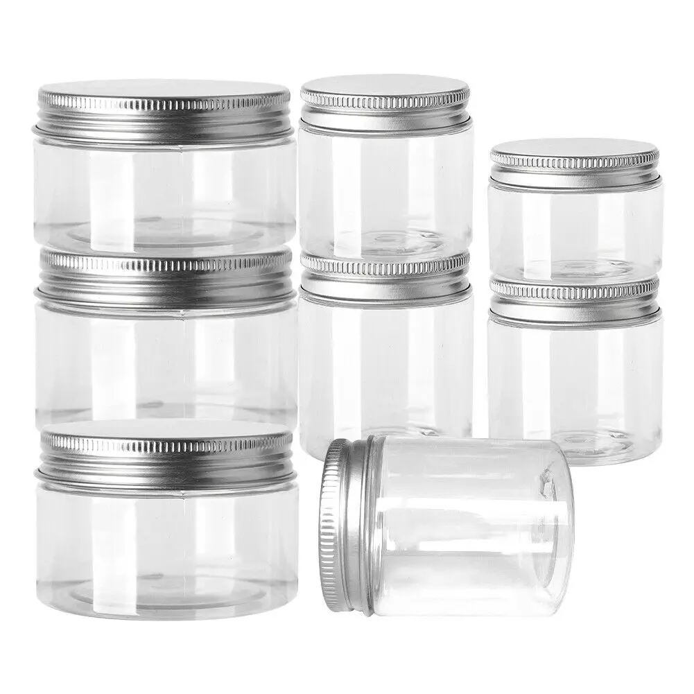 100ML 150ML Portable Clear Plastic Jars Household Storage Sample