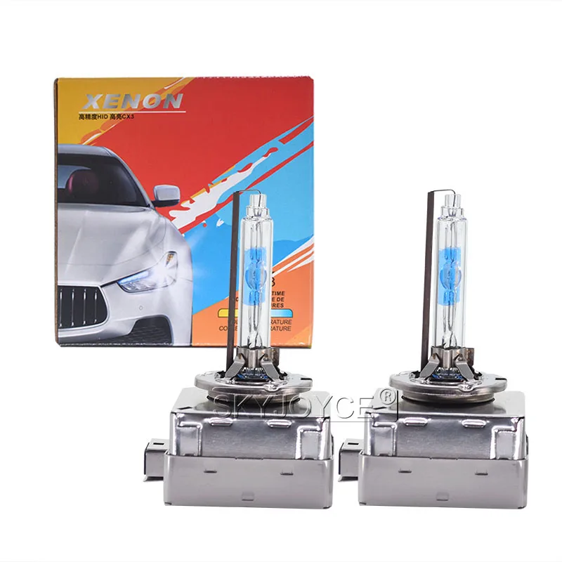 SKYJOYCE 2PCS 35W D2S 5500K Xenon Bulbs High Bright D1S D2S D3S D4S Car Headlight HID Lamps With All Metal Base Protection (4)
