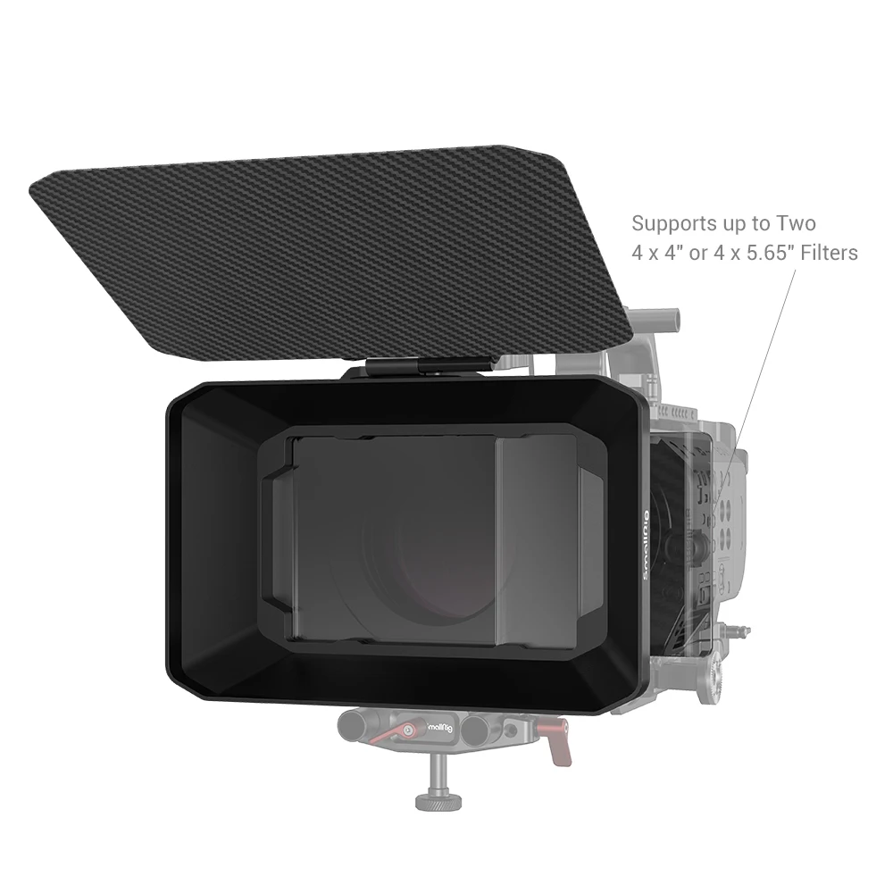 SmallRig Lightweight Clamp-On Matte Box with Carbon Fiber Top Flag 2660