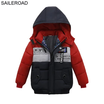 

SAILEROAD Baby Boys Jacket Coat 2-4Years Warm Jackets Cotton Jacket Kids Fasion Thick Outerwear Children Clothing Autumn