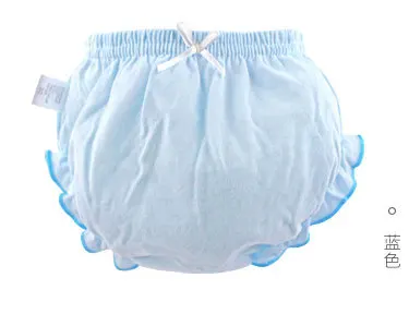 Toddler Baby Underwear Girls Newborn Color Underpants Solid Infant Boys Panties Baby Briefs Summer Kids Cotton Shorts - Color: Blue