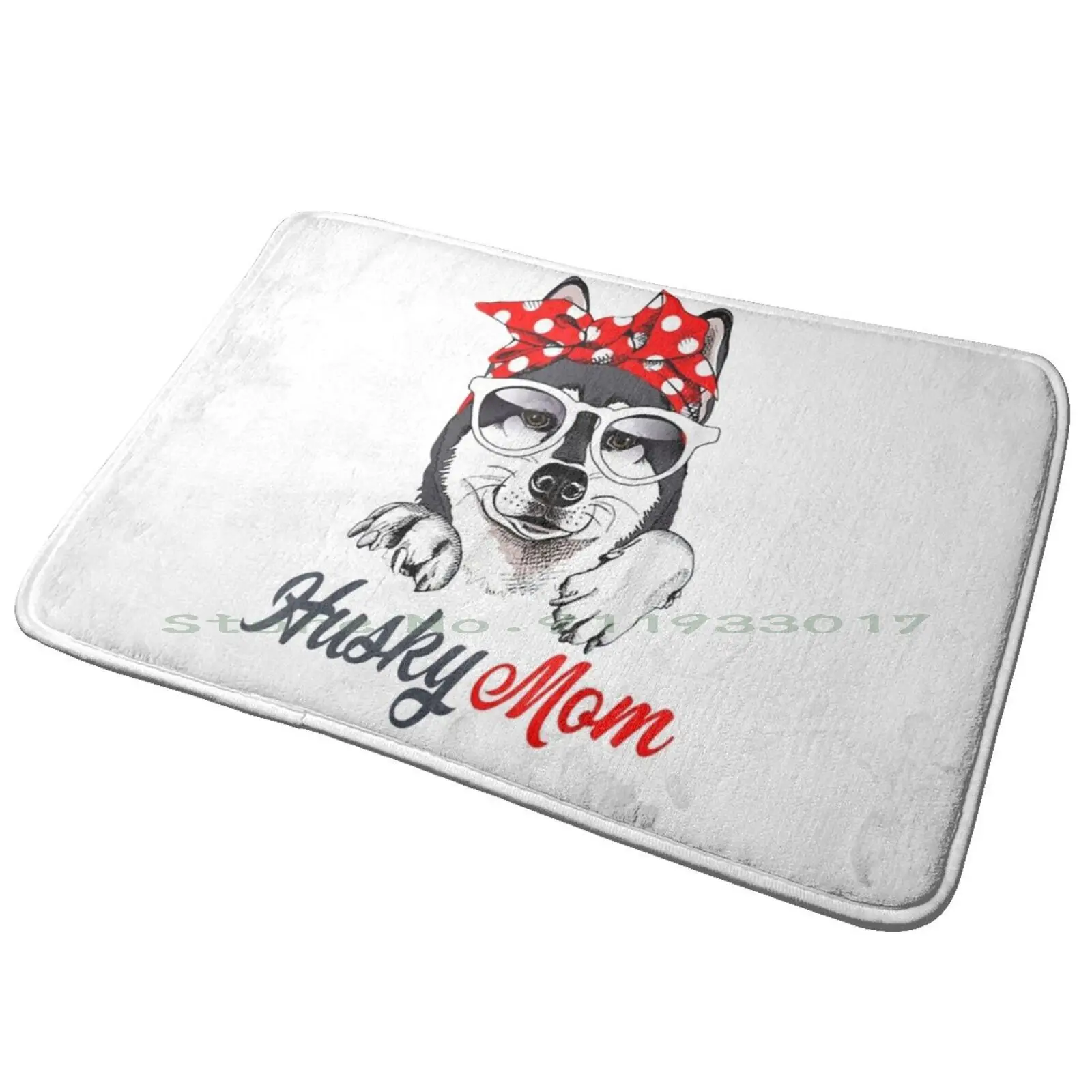 Husky Mom Amanti Dei Cani Regali Per La Festa Della Mamma Tappetino Da Bagno Tappetino Da Bagno Tappeto Nigeria Bandiera Nigeria Maioliche Triscele Tr