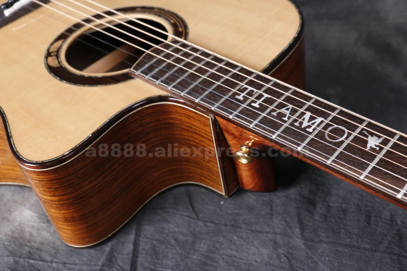 Finlay Tiamo T-JB160C, твердая Джамбо гитара, 4" гитара с твердой еловой верхней частью/ламинированный корпус из палисандра, гитара s Китай