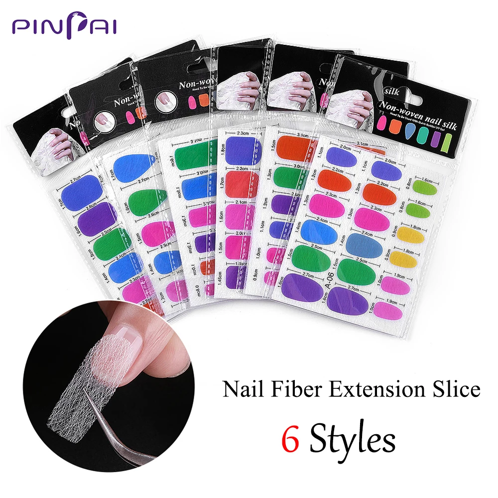 

Fiberglass Silk Nail Extensions Form Non-woven Fiberglass UV Gel Acrylic Tip Fiber Nail Build Extension French DIY Manicure Tool