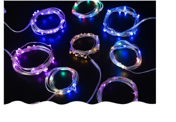 

1 M Led Copper String Light Lovers' Day Christmas Birthday Gift Box Cake Bouquet Ornamental Festoon
