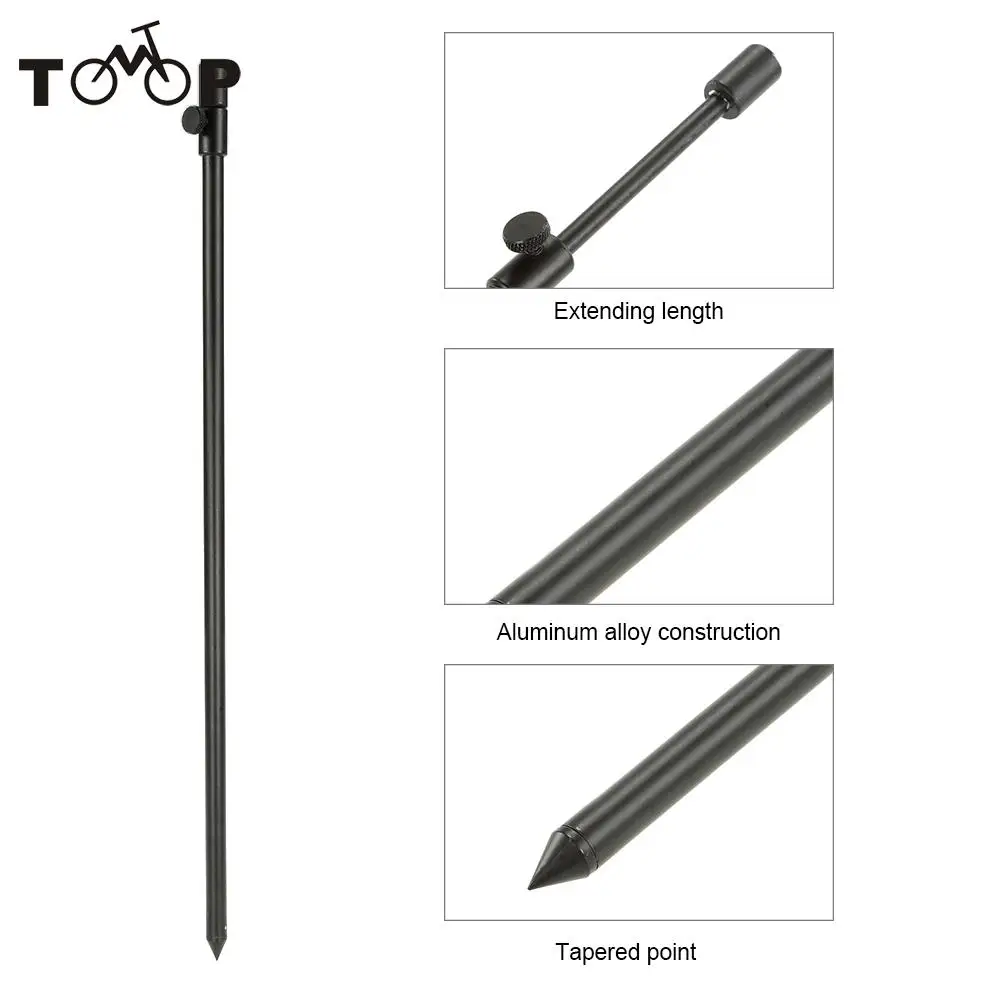 

48-75cm Extending Aluminum Alloy Fishing Bankstick Adjustable Carp Fishing Rod Pod Rest for Bite Alarm