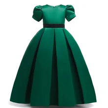 Свадебное платье для подростков Детские платья для девочек, официальная одежда для девочек длинное праздничное платье принцессы платья для причастия