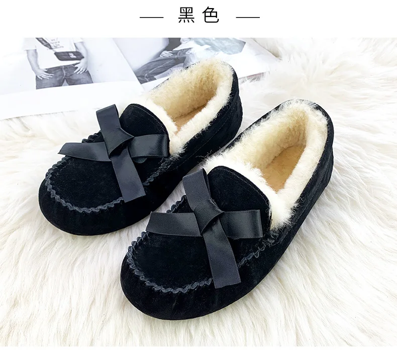 100% Natural Fur Women Shoes Moccasins women Loafers Soft Genuine Leather Leisure Flats Female Driving Casual Footwear