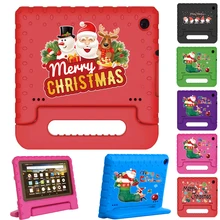 

Christmas Print Kids Case for Amazon Fire HD 8 Plus (10th Gen 2020) Tablet Case Fire 7(5th 7th 9th)/HD 8 Safe Handle Stand Cover