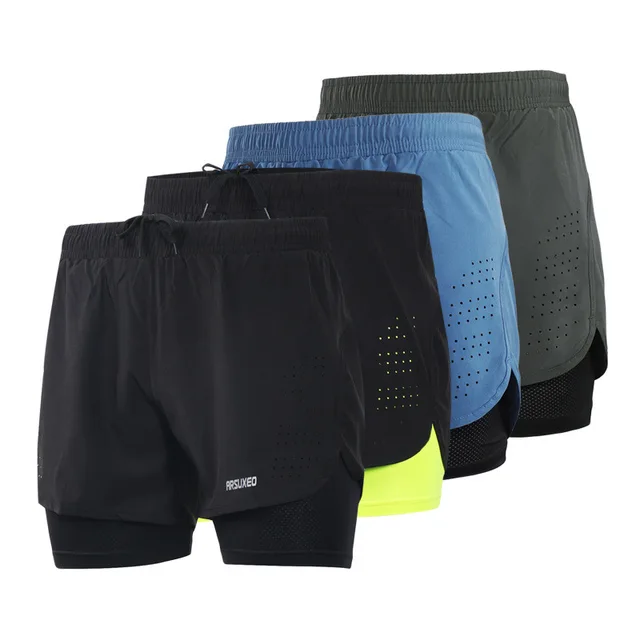 US $29.90 2020 New running shorts men sweatpants Cycling shorts Running shorts mens gym shorts Quick-dry work