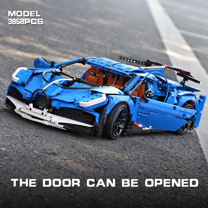 Yeshin 20086 Technic Car совместимая с Legoing 42083 Bugattis игрушки чугун автомобильные детские