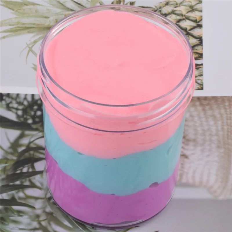 slime additives Fluffy Cloud Slime Scented Therapeutic Putty Cotton Candy Slime Supplies Stress zabawki dla dzieci  #4AA14 (34)